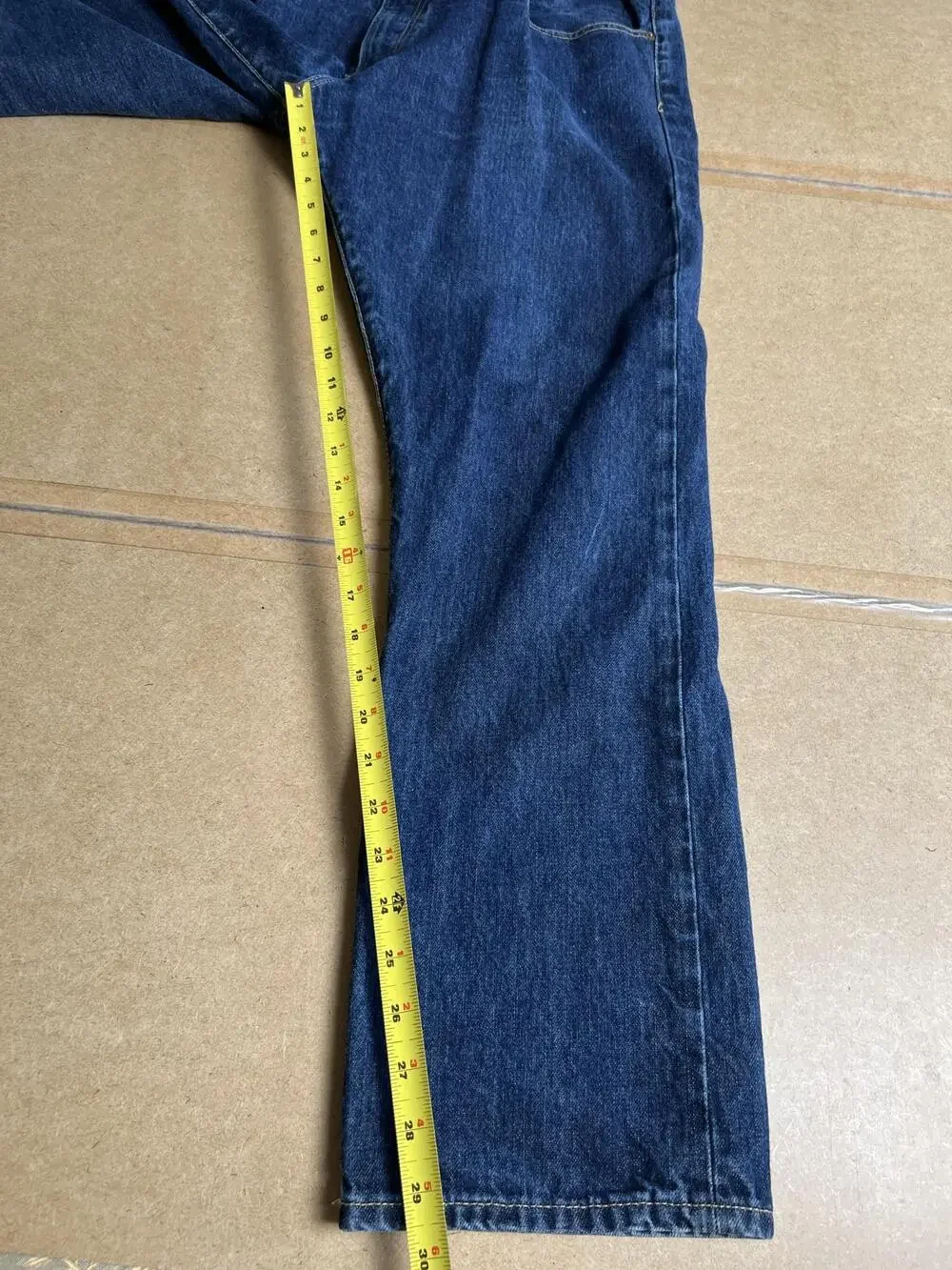 Polo Ralph Lauren Pants Mens 36 Blue Denim Straight Chino 5-Pocket Logo